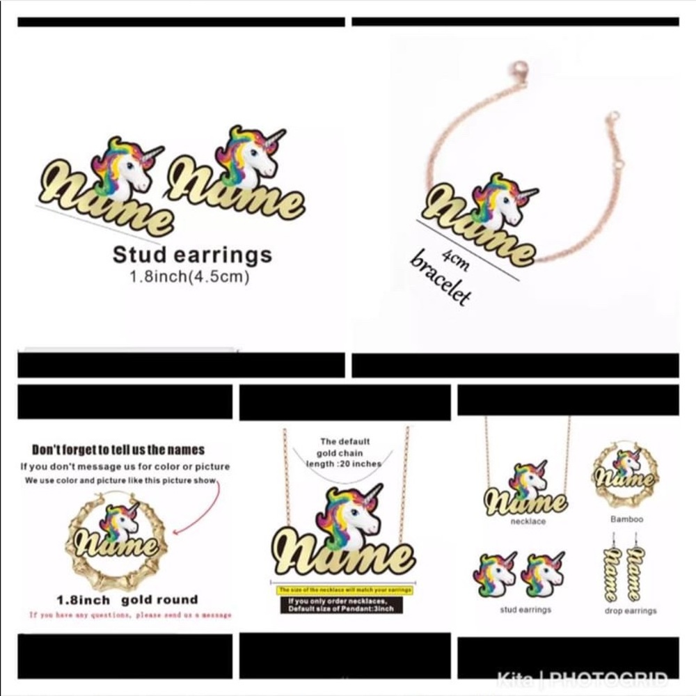 Custom name plated jewelry